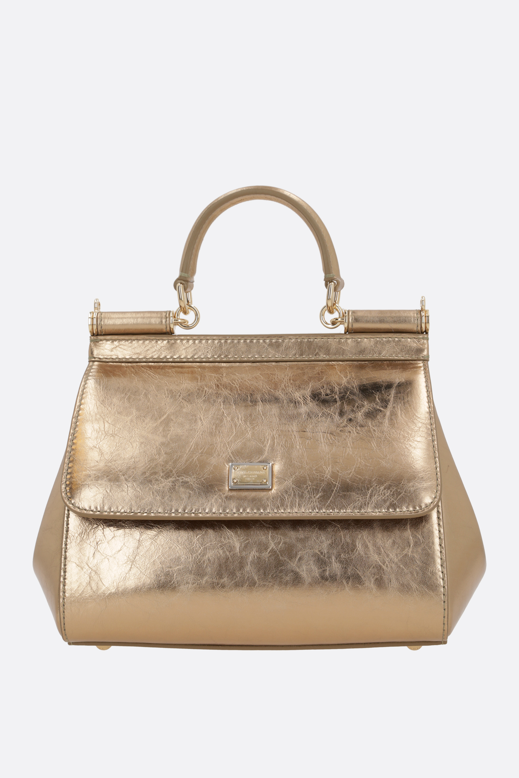 【DOLCE & GABBANA】SICILY MEDIUM LEATHER HANDBAG