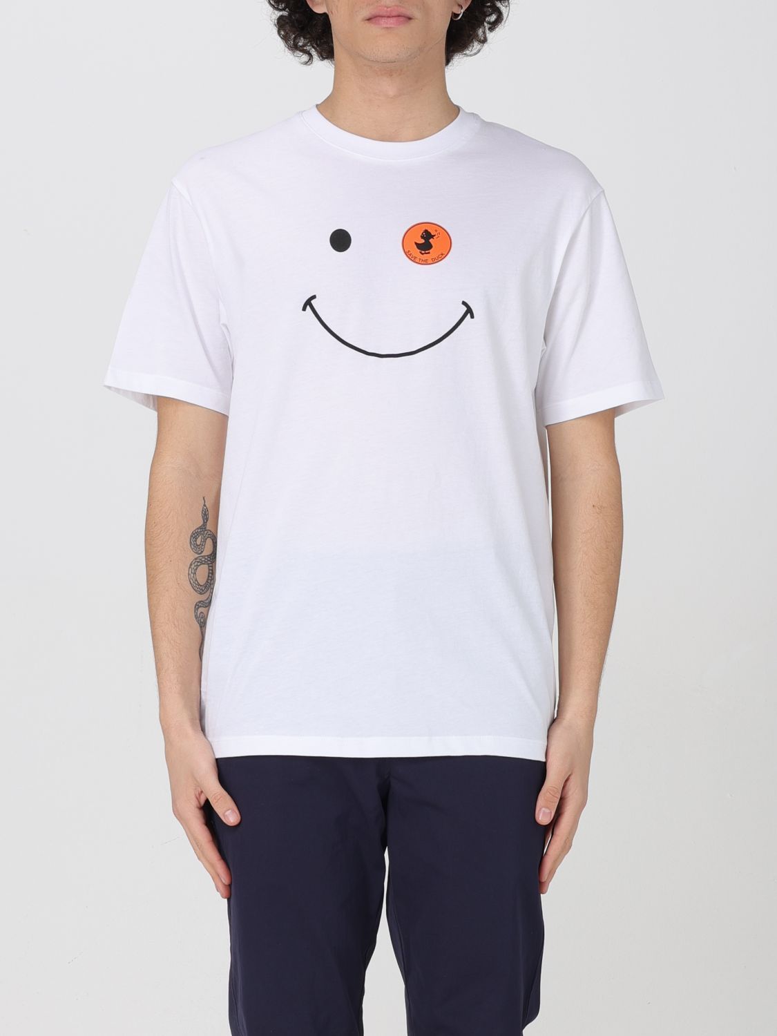 Tシャツ・カットソー SAVE THE DUCK Men T-shirt White DT1197MBESY20