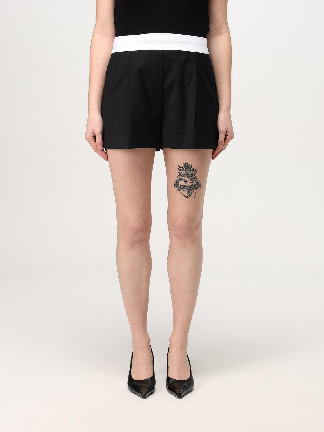 ショートパンツ ALEXANDER WANG Woman Short Black 1WC3244747 001