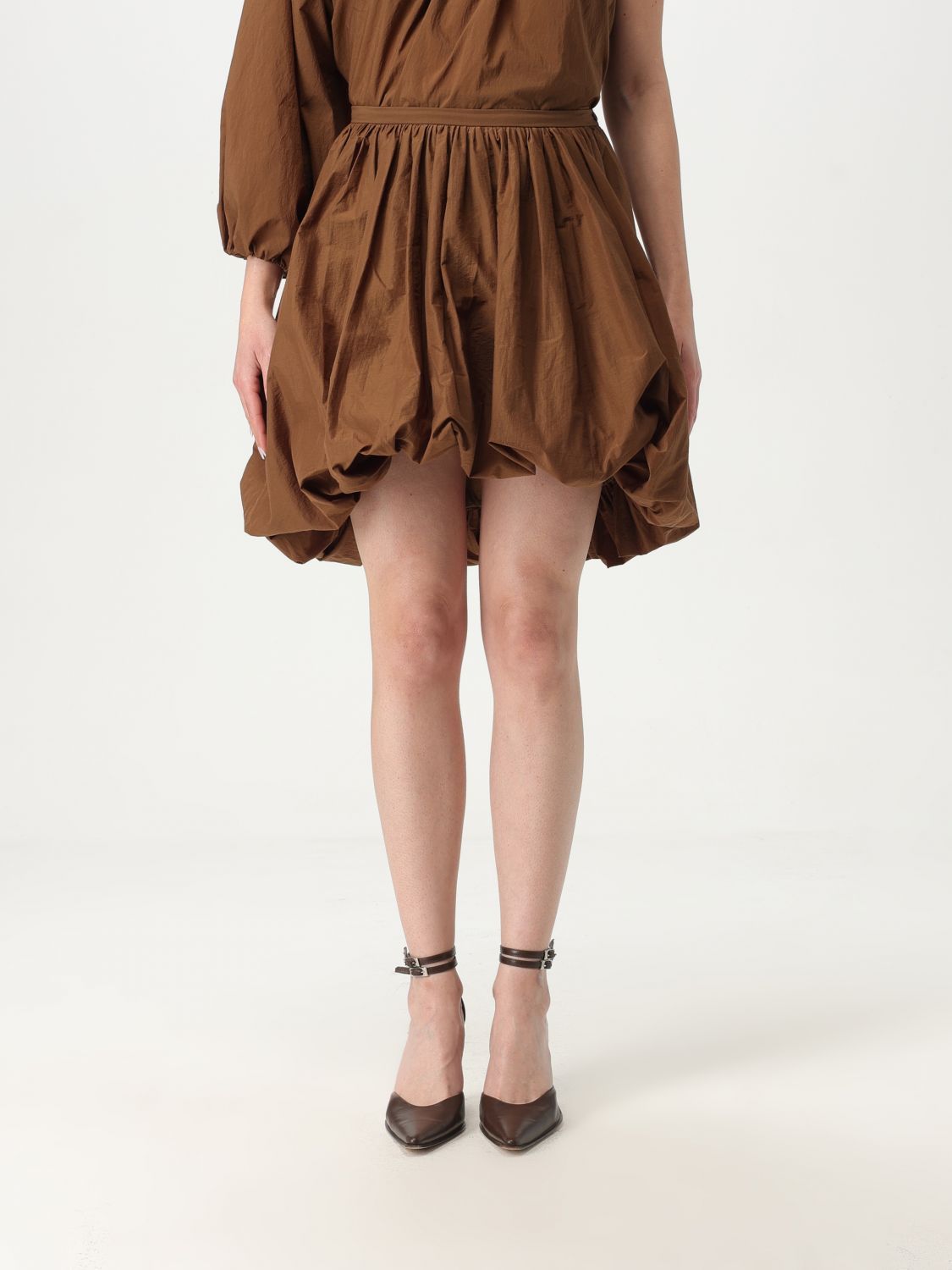 スカート PHILOSOPHY DI LORENZO SERAFINI Woman Skirt Brown 01132120