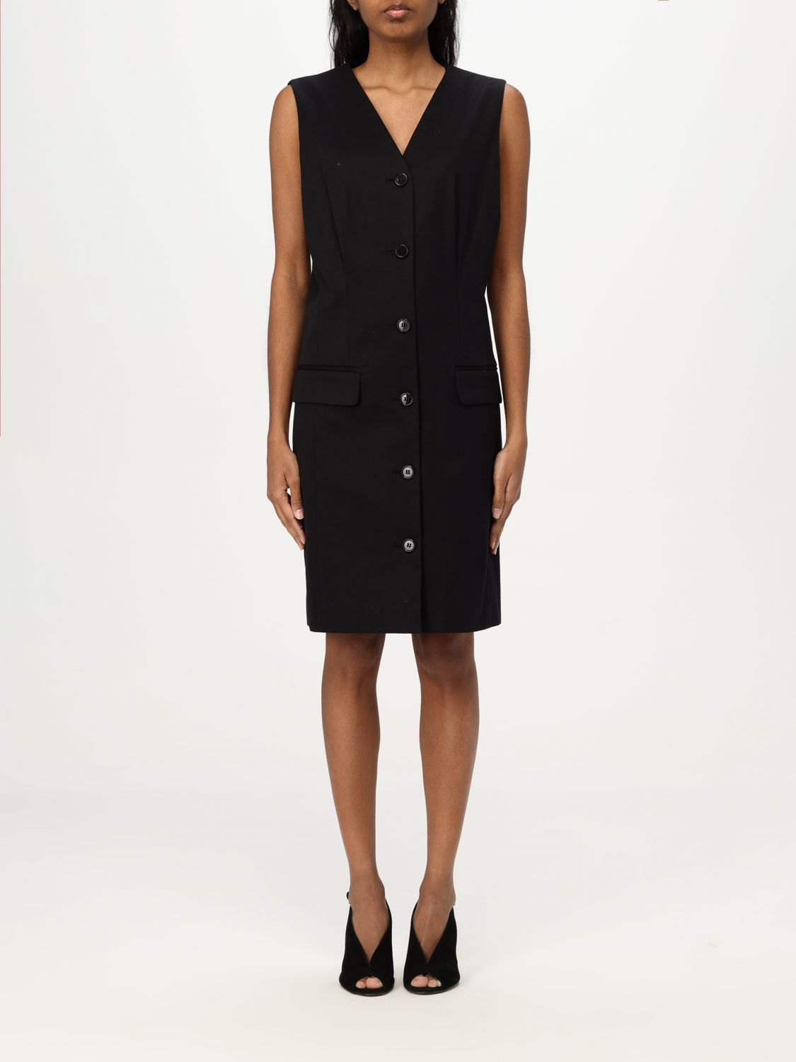 ワンピース THEORY Woman Dress Black P0204606 001