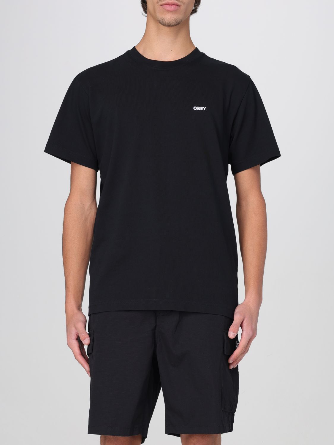 Tシャツ・カットソー OBEY Men T-shirt Black 131080365 BLK