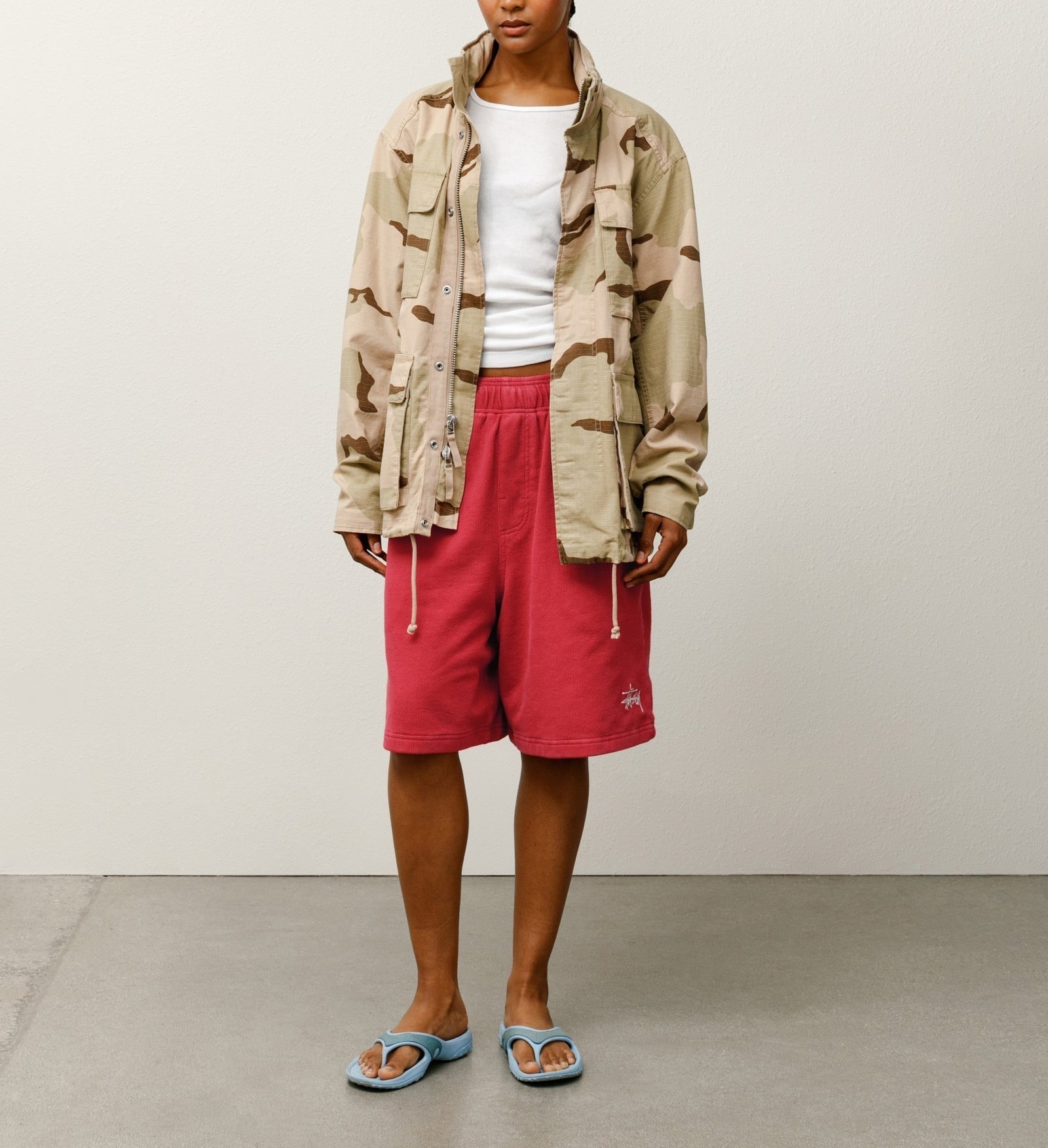 STUSSY】☆ハーフパンツ☆ DOUBLE LAYER JERSEY SHORT