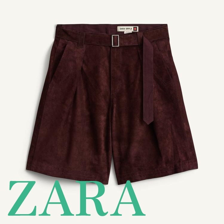 【ZARA】SD BRMD 14 スエード バミューダパンツ 5479/919/610
