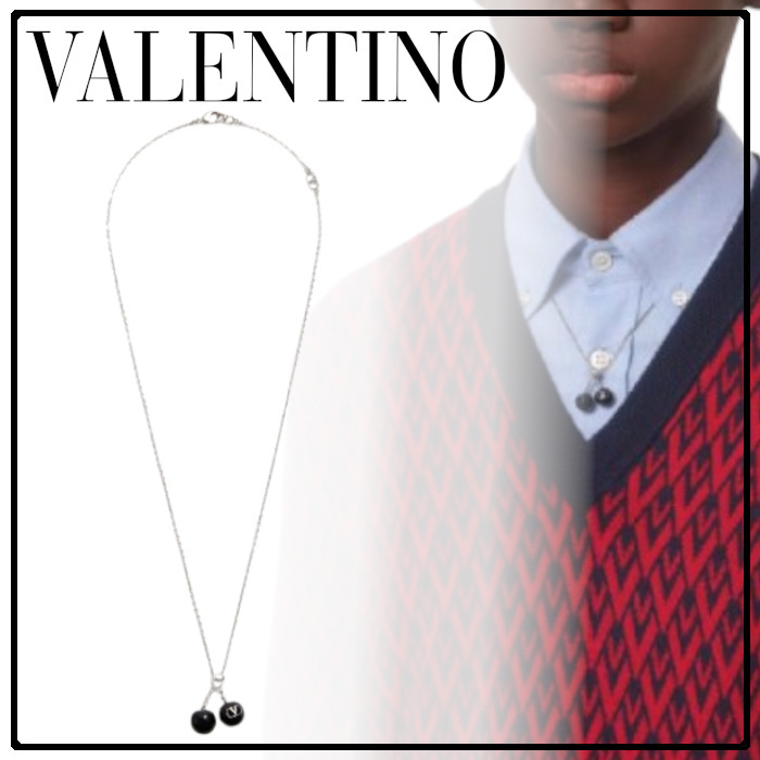 【Valentino】シェ ヴァレンティノ メタル エナメル ネックレス