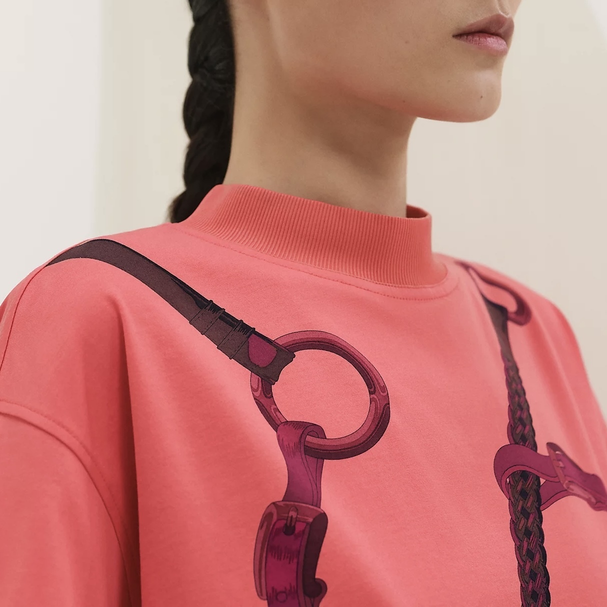 HERMES プラス・コーチング・リミックス・パノー Tシャツ HERMES Tシャツ 《プラス・コーチング・リミックス・パノー》