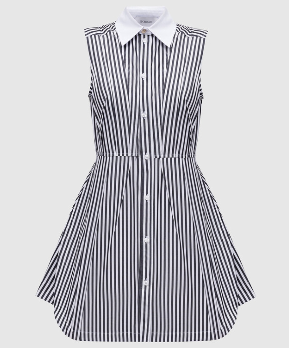 ＜SELE＞SPORTMAX コットンポプリンストライプドレス