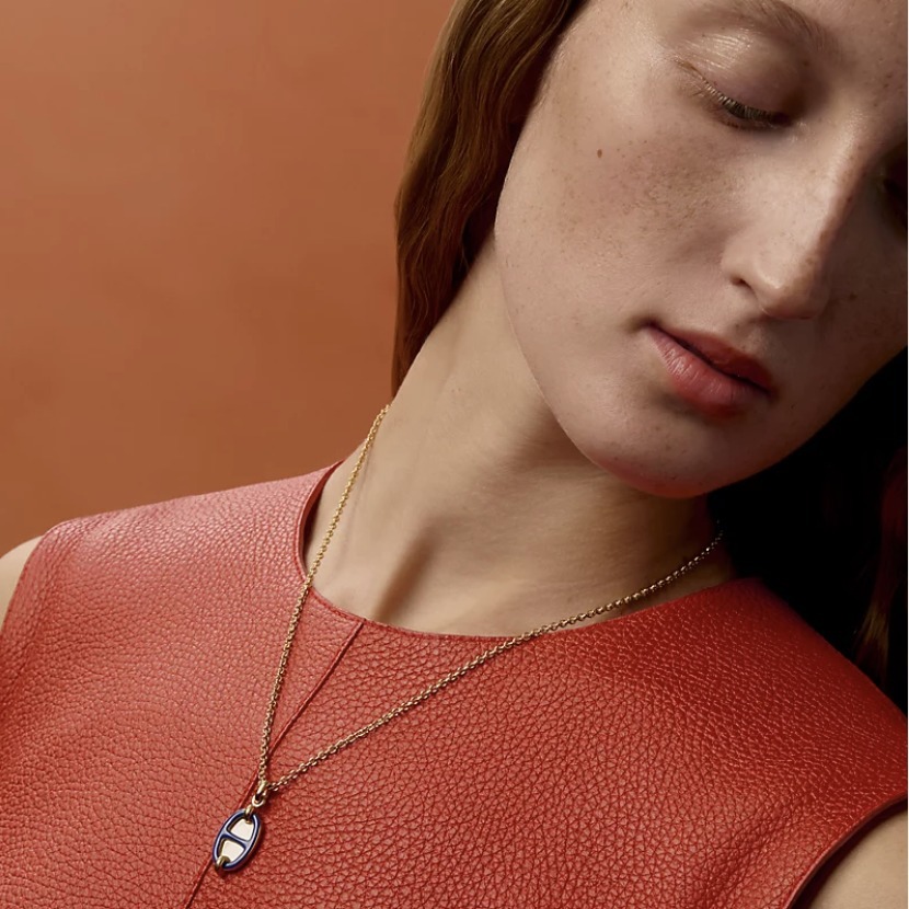 【大人気カラー♪】HERMES《ミニ・マイヨン》ペンダント
