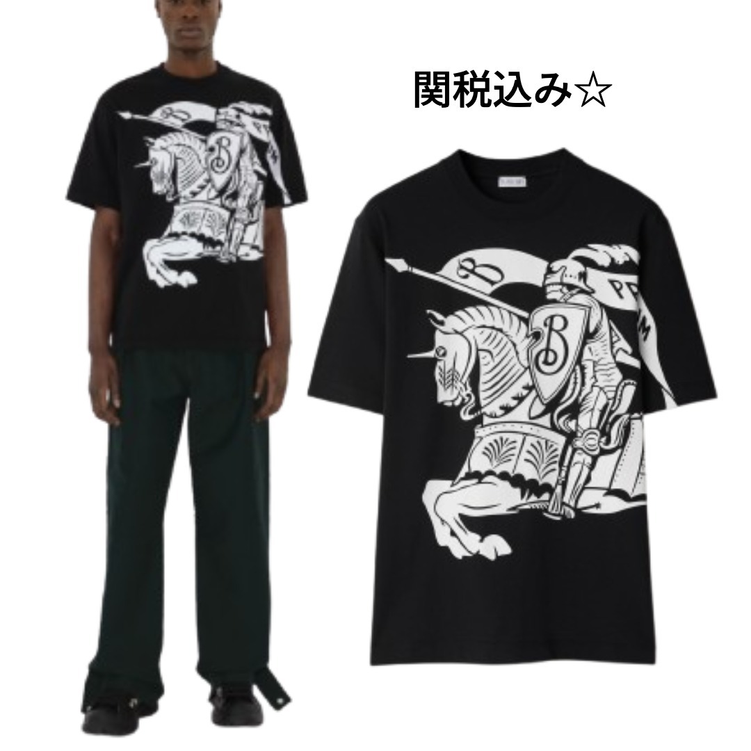 関税・送料込み【BURBERRY】EKD コットンTシャツ