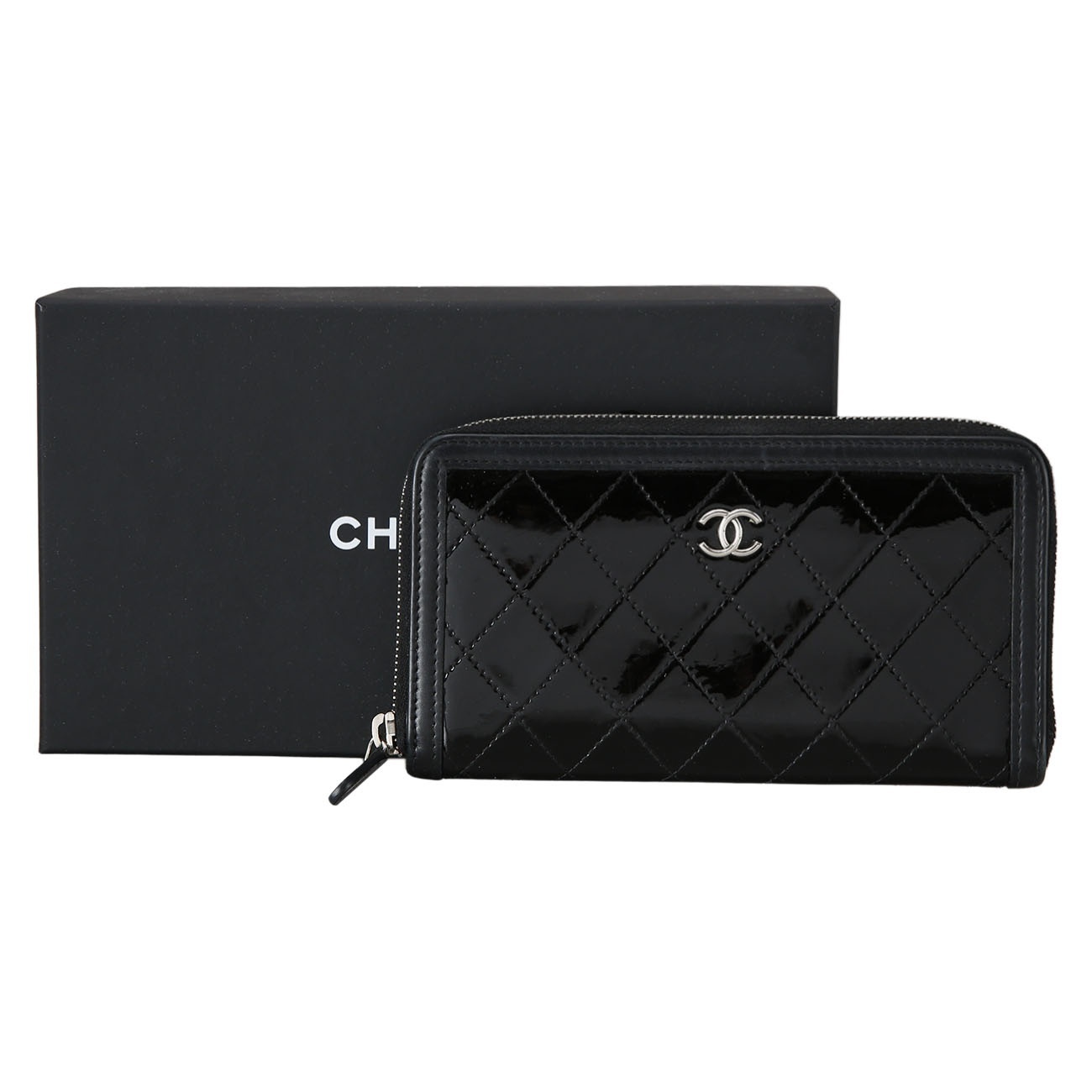 《CHANEL》ペイデント ジッパー 長財布 中古