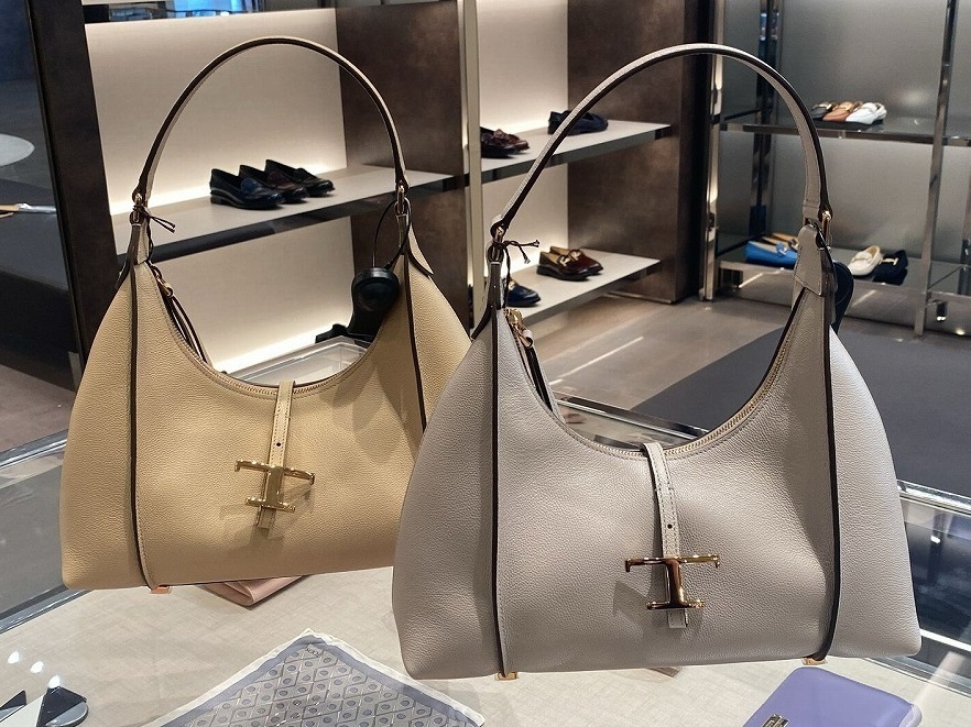 トートバッグ TOD'S T-TIMELESS CALF LEATHER SHOPPING BAG