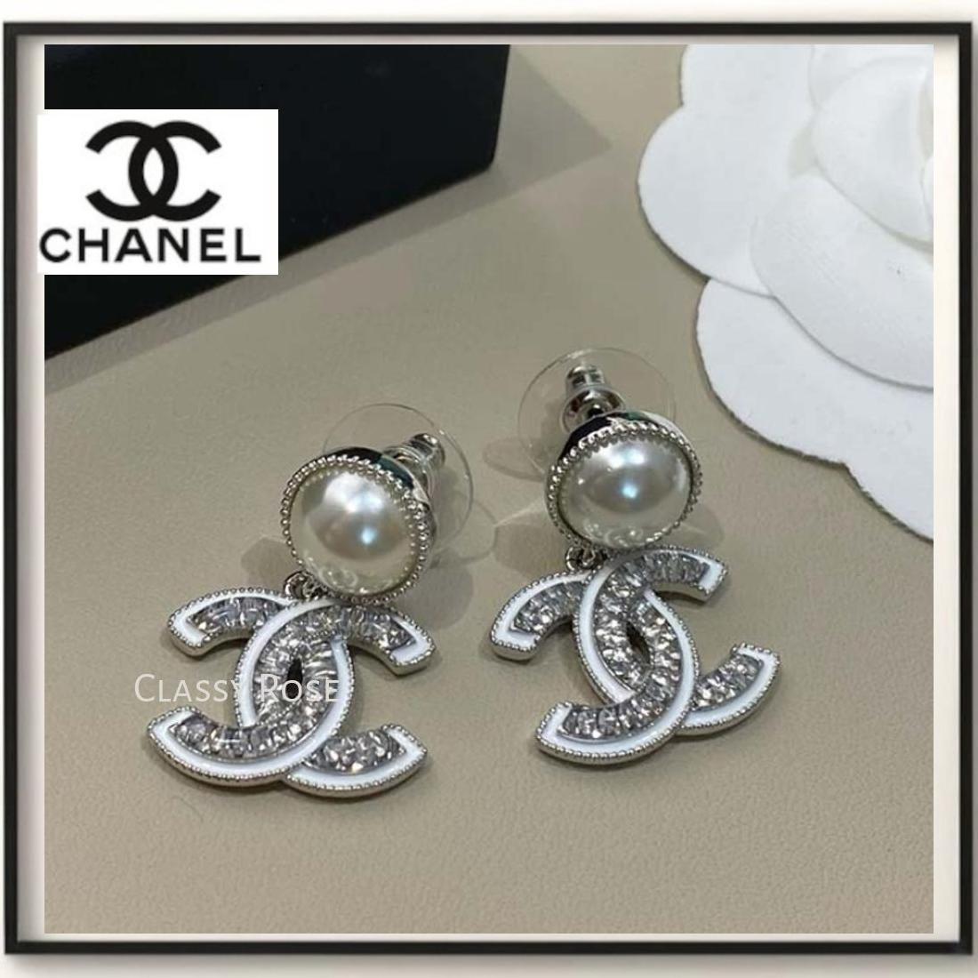 【耳元パール輝く★CHANEL】パールビジューピアス