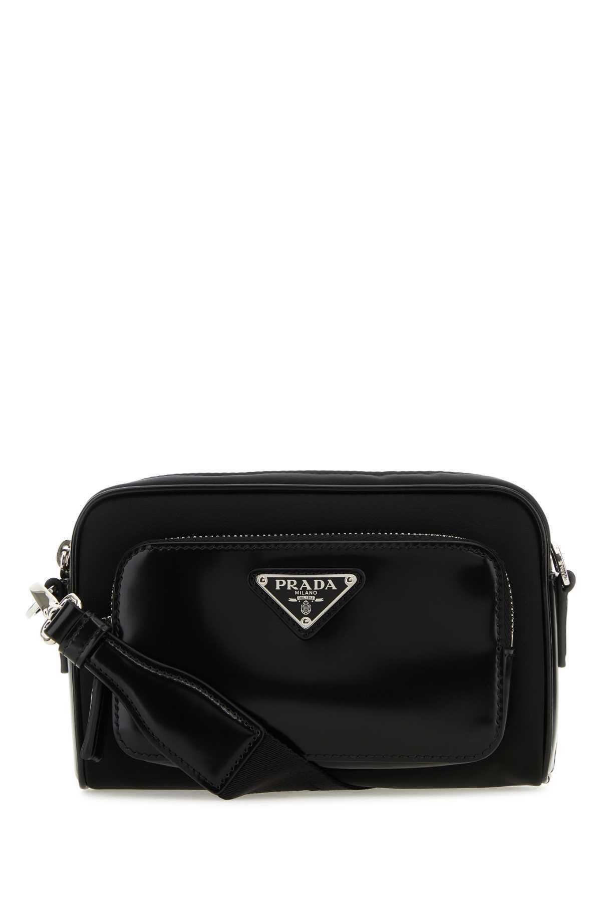 【関税&送料込】Prada Black Re-Nylon And Leather Crossbody B