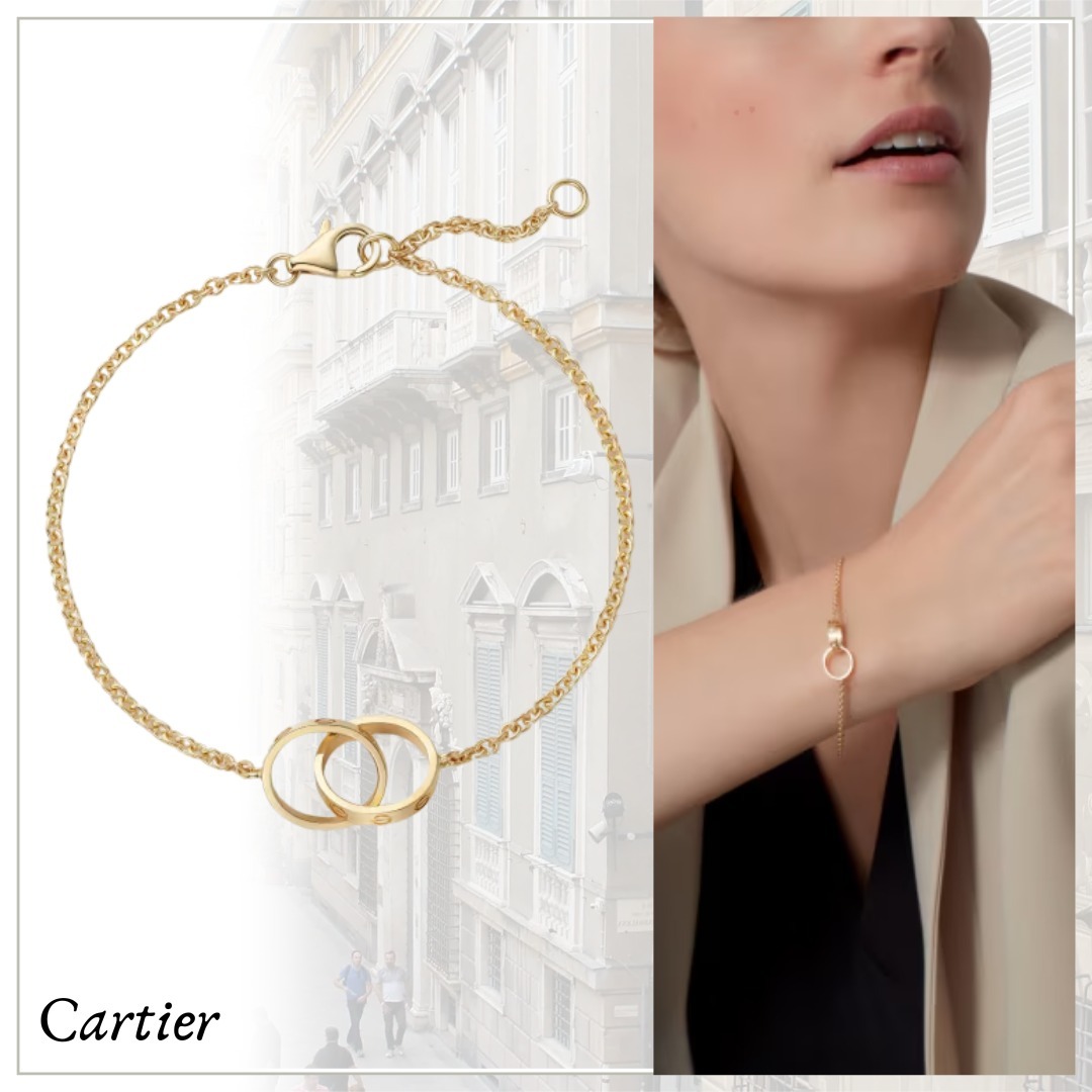 一点豪華主義【Cartier】ラブブレスレット チェーン