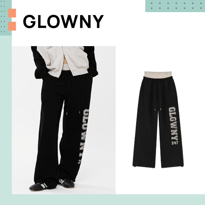 GLOWNY ♥ 247 CONTRAST TRACKSUIT PANTS /追跡付