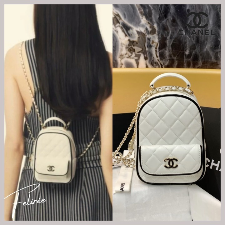 《可愛いサイズ感☆》CHANEL ミニ バックパック バイカラー