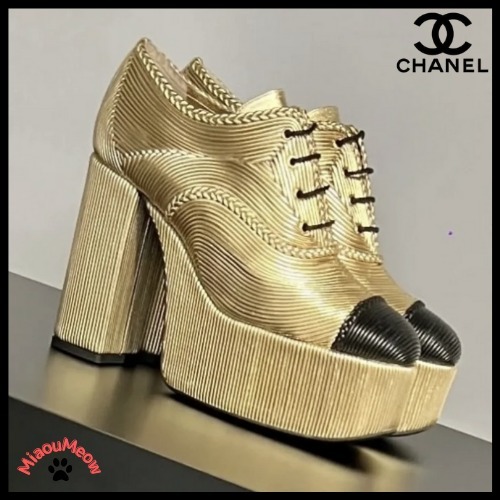 【ゴージャスな印象を★】CHANEL♡レースアップシューズ