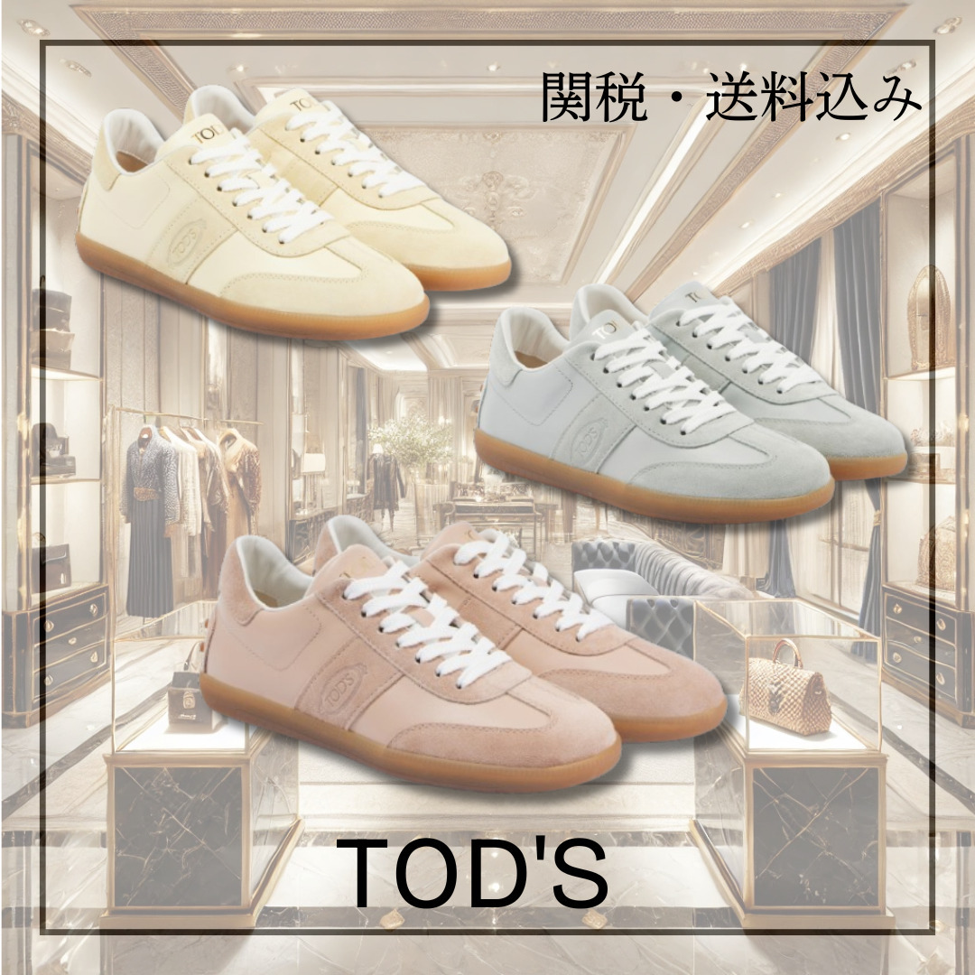 関税込み＊TOD'S＊レザー＆スエード スニーカー 3色