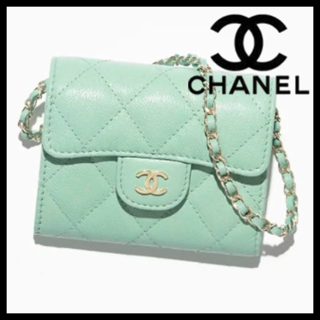 【パステルミント♡】CHANEL チェーンウォレット