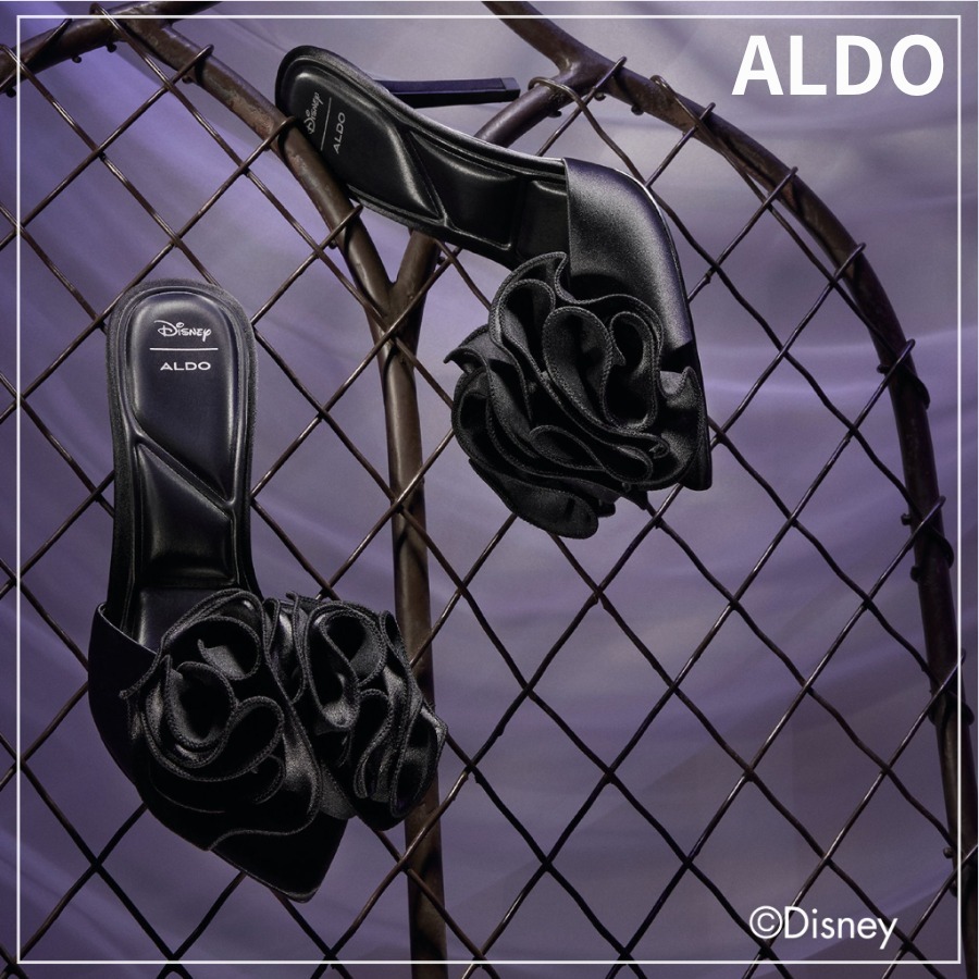 【ALDO x Disney】マレフィセント フラワーミュール★大人の魅力