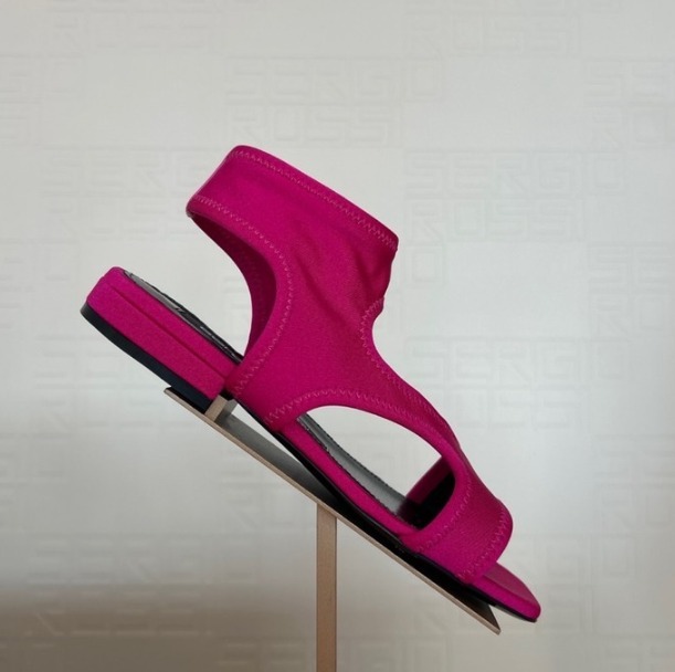 直営店‐Sergio Rossi‐ SALE♪ SR JANE LYCRA SATIN サンダル