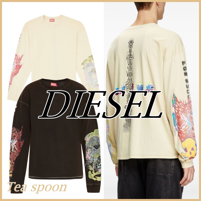 DIESEL◆T-Boxt-Ls-R4 ロング Tシャツ 2色展開 送料込