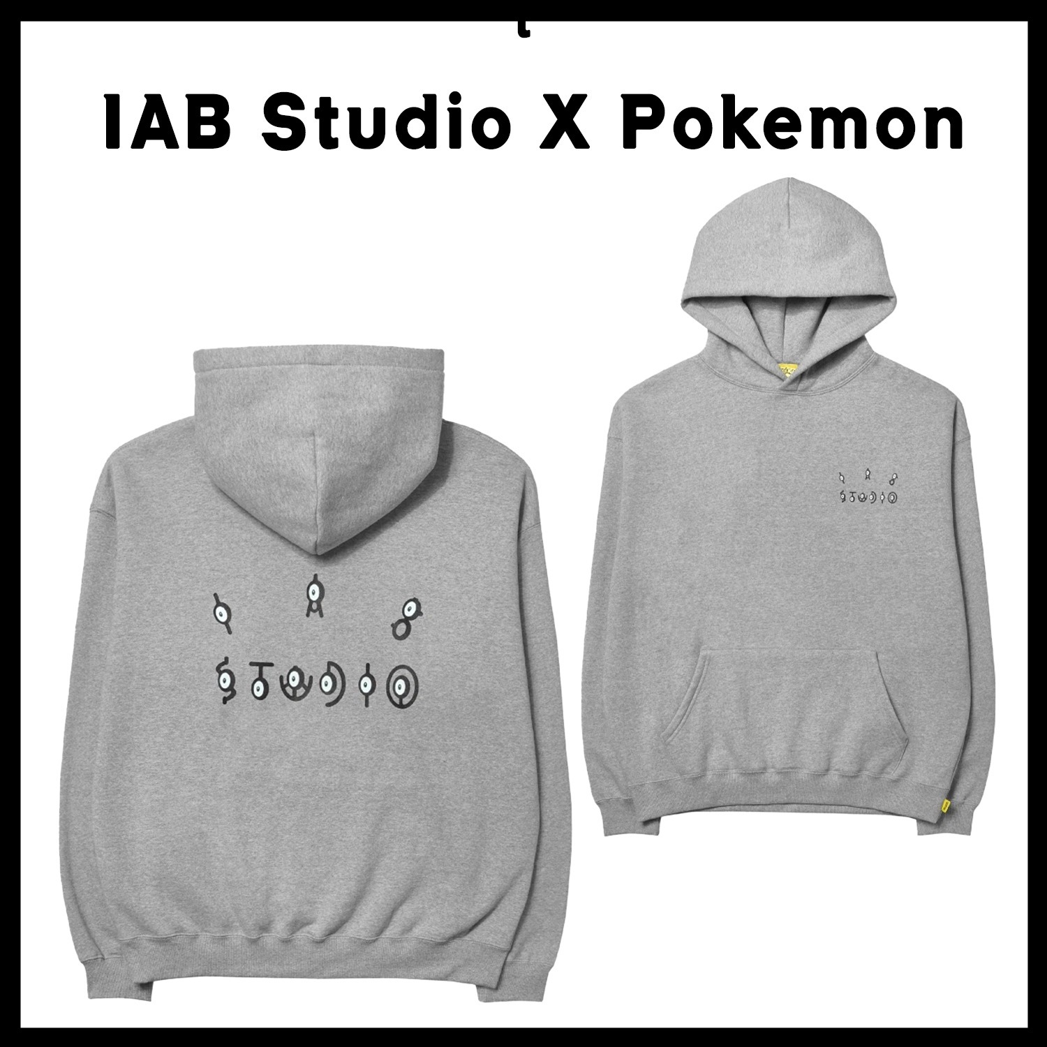 IAB Studio x Pokemon Unown Hoodie ポケモン パーカー