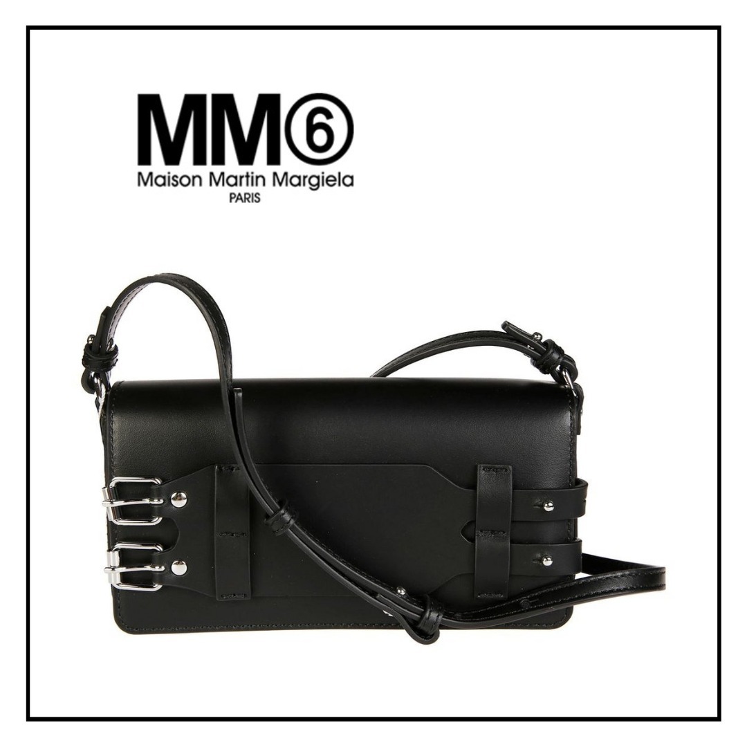 関税込【MM6】バックル ディテール スモール ショルダーバッグ