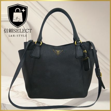 【PRADA】VIT.DAINO トートバッグ 2WAY NERO BN2435・中古 PRADA】VIT.DAINO トートバッグ 2WAY NERO BN2435・中古 (PRADA
