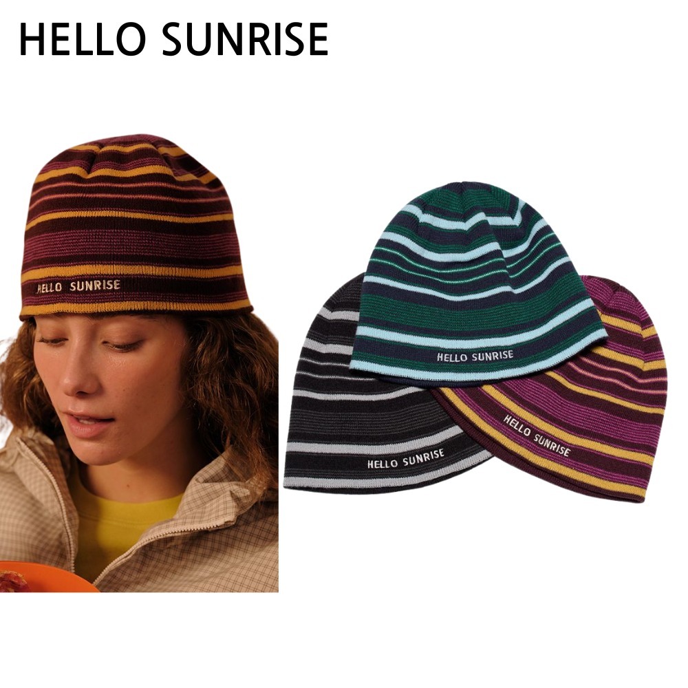 ★NCT着用★HELLO SUNRISE Multi Stripe Beanie