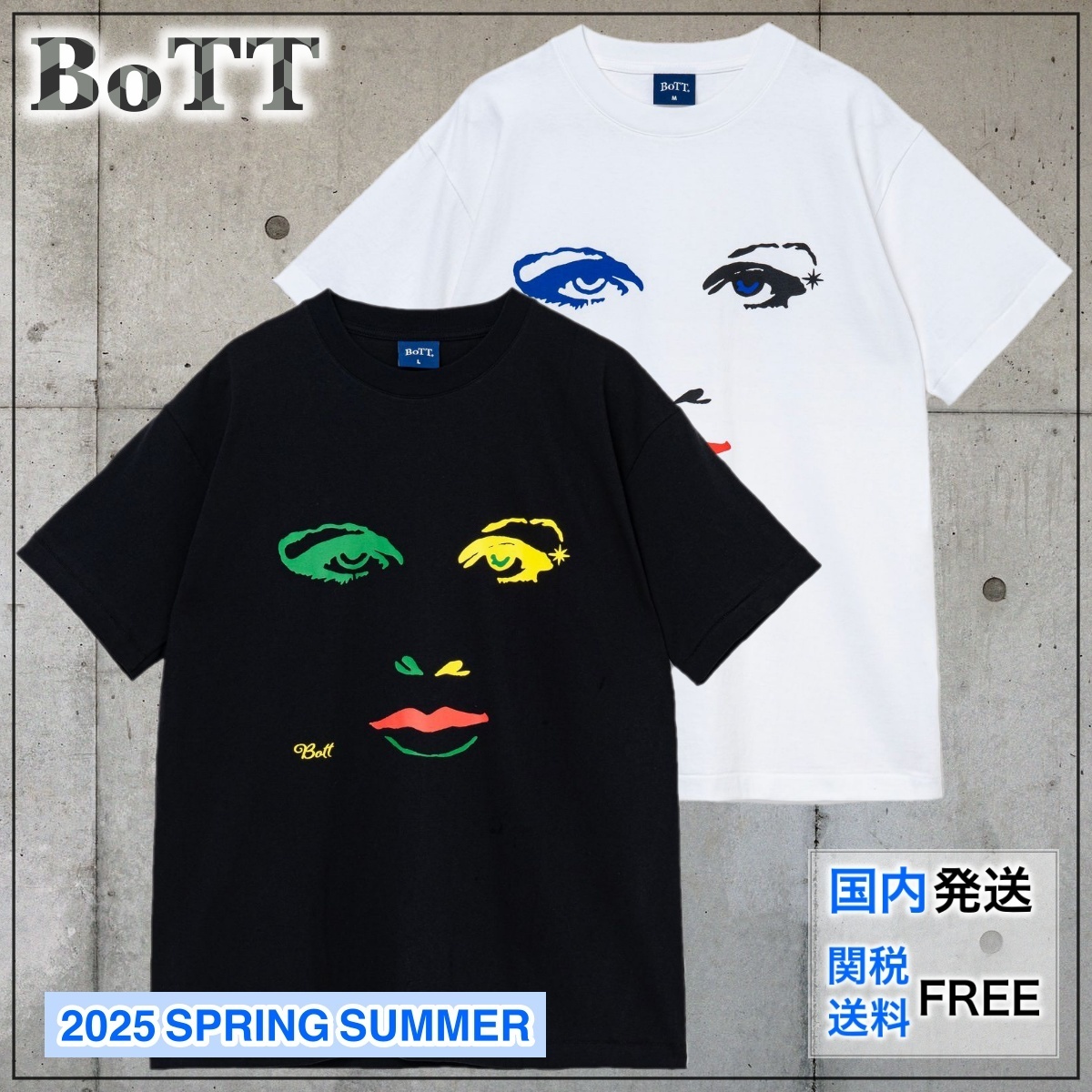 【国内買付】BoTT The Stare Tee ボット THEステアー Tシャツ