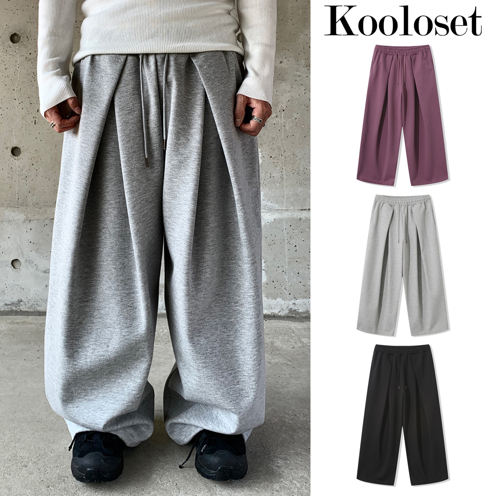 【KOOLOSET】Static Tuck Balloon Sweat Pants
