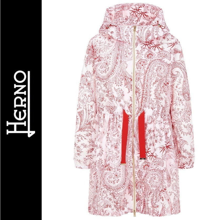 セール●超レア●HERNO●ペイズリー柄●フーデッドジャケット
