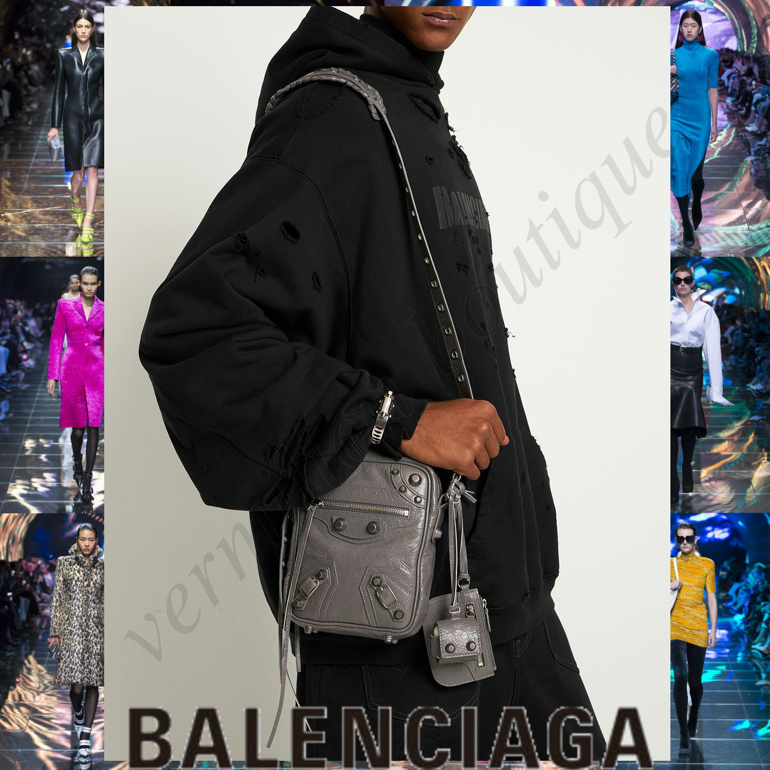 BALENCIAGA LE CAGOLE ラムスキン ショルダーバッグ