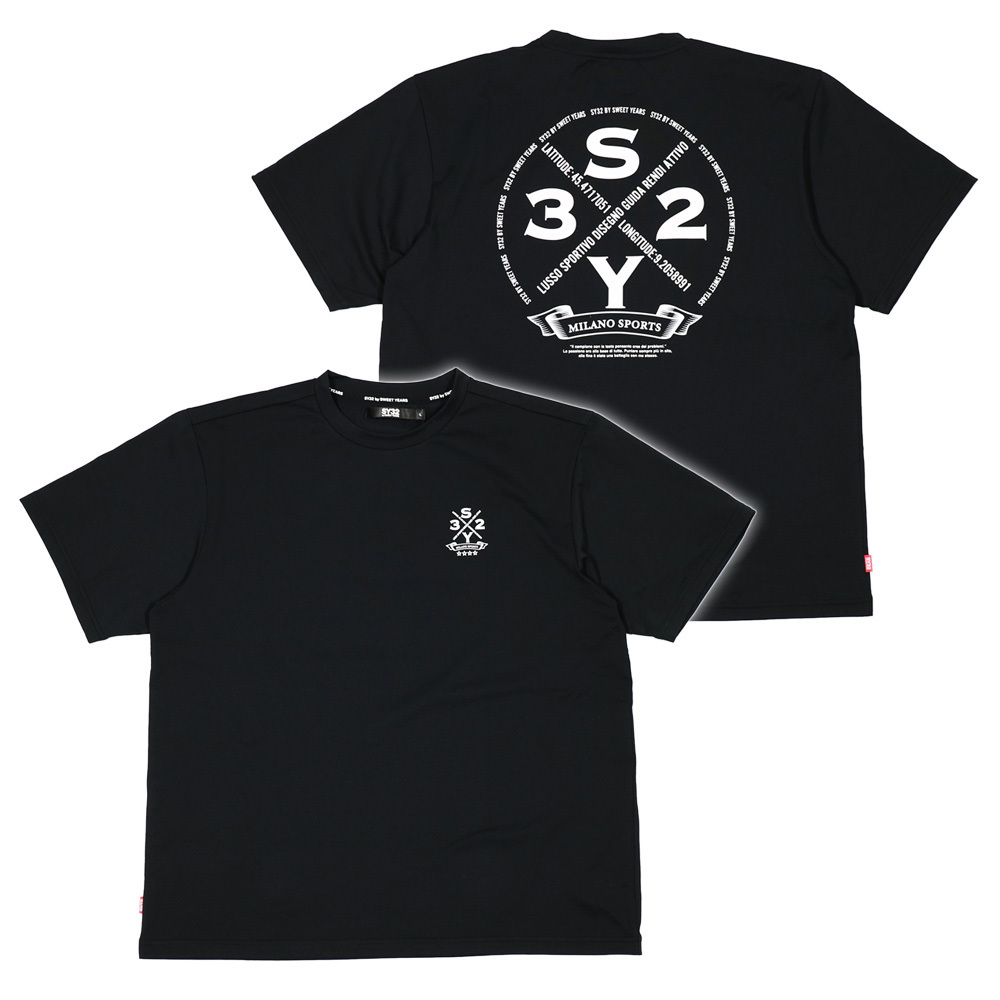 国内発送☆SY32 by SWEETYEARS☆CIRCLE LOGO BACK PRINT TEE