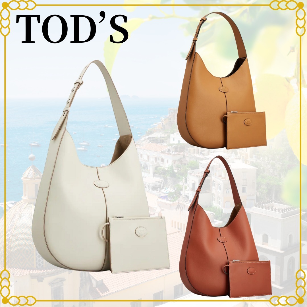 【関税なし】新作☆直営店 TOD'S Di バッグ ホーボー レザー S