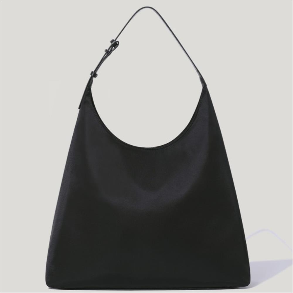 ★OVHEE★ Flume Nylon Hobo Bag_Black