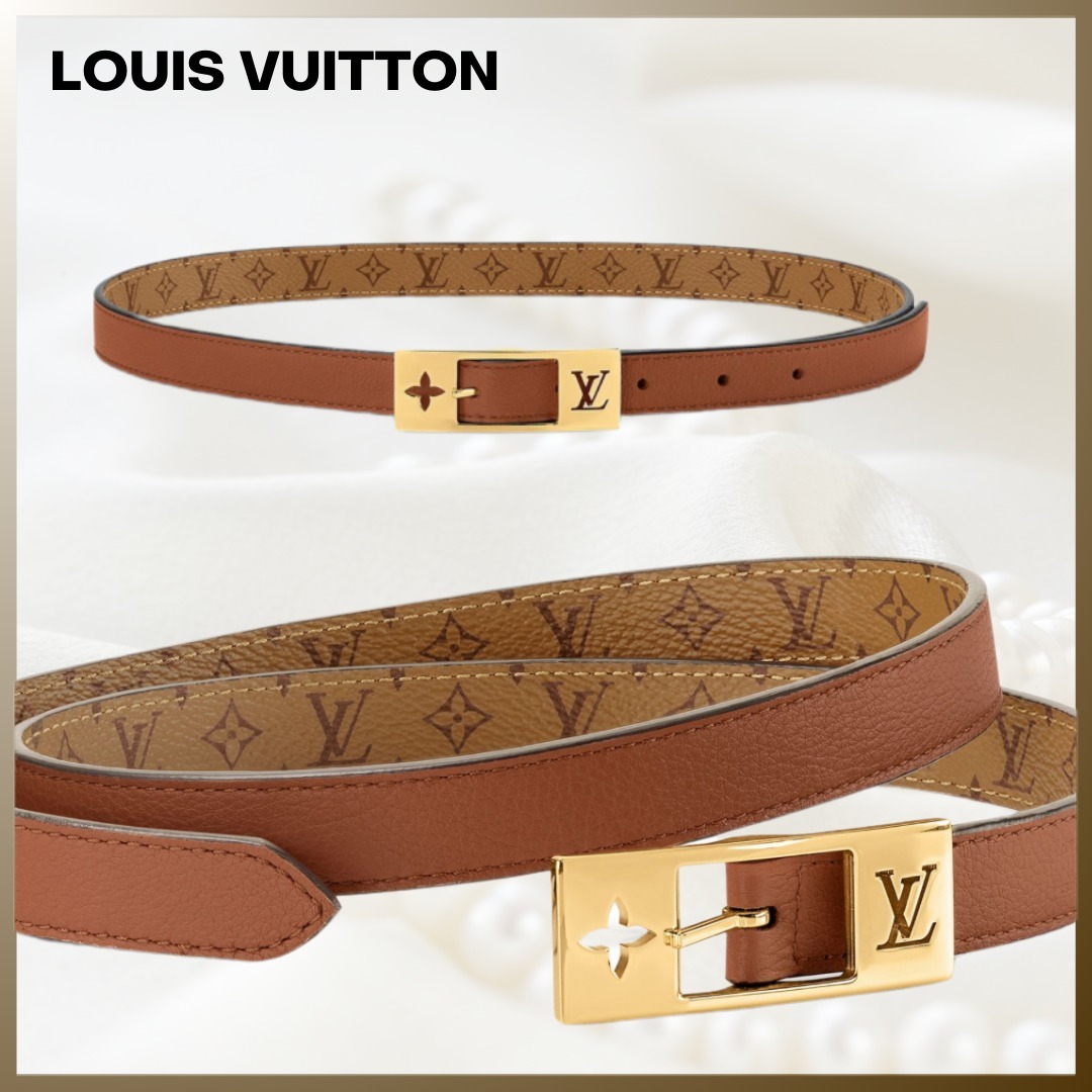 Louis Vuitton リバーシブル ベルト・LV デュオ 18MM