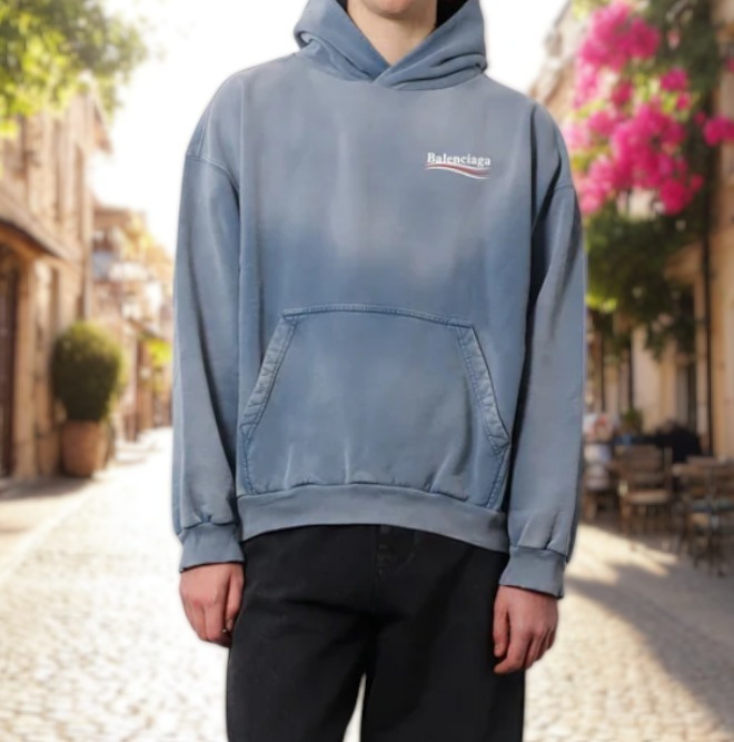 ラストチャンス【BALENCIAGA】ヴィンテージコットン フーディ