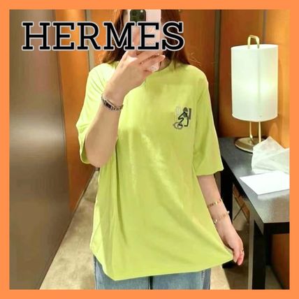 イエロー（黄色）系 HERMES(エルメス) Tシャツ・カットソー