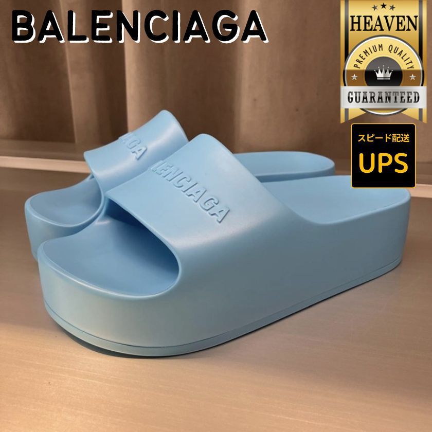 6万取引突破★UPS速達便【BALENCIAGA】654315_スライドサンダル
