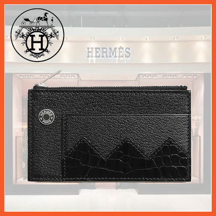 HERMES - HERMES ブラック レザー 名刺入れの通販 by ラクマ太郎