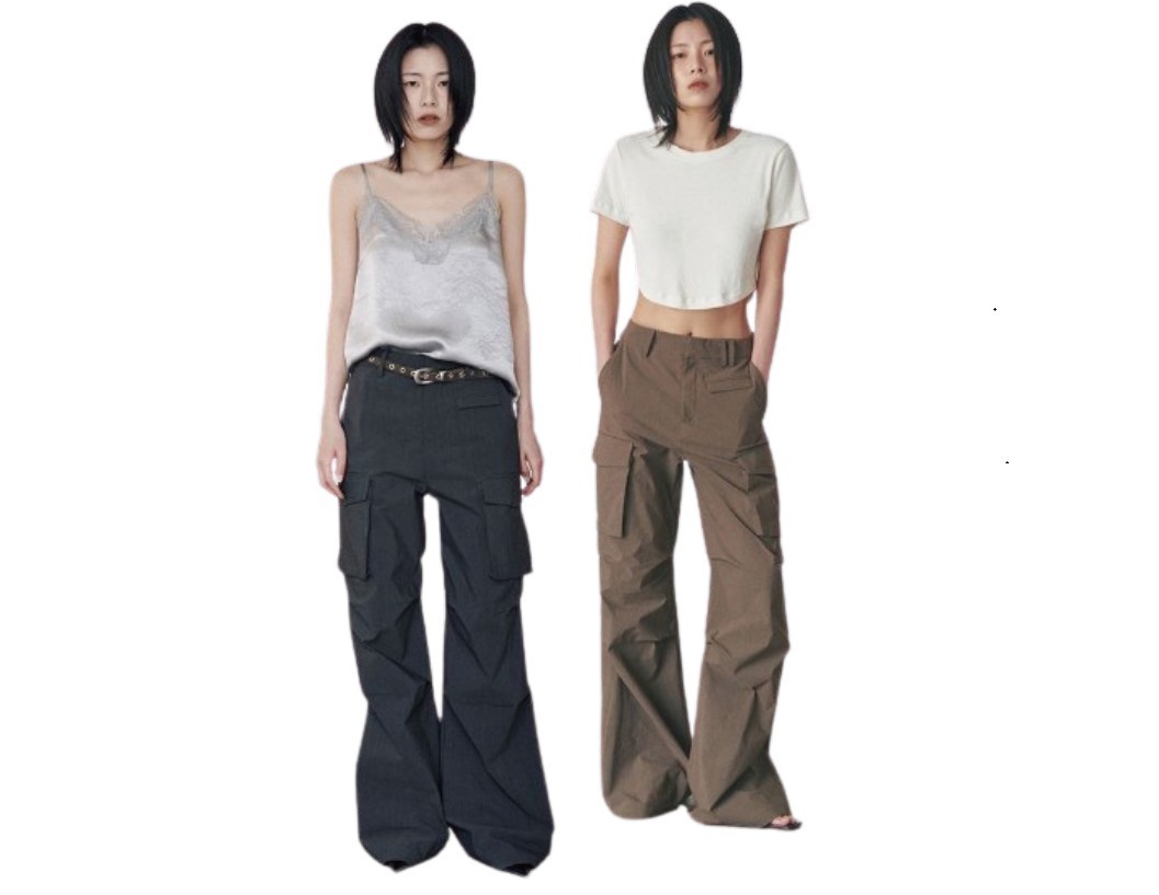韓国商品/ORDES CARGO FLARE TROUSERS