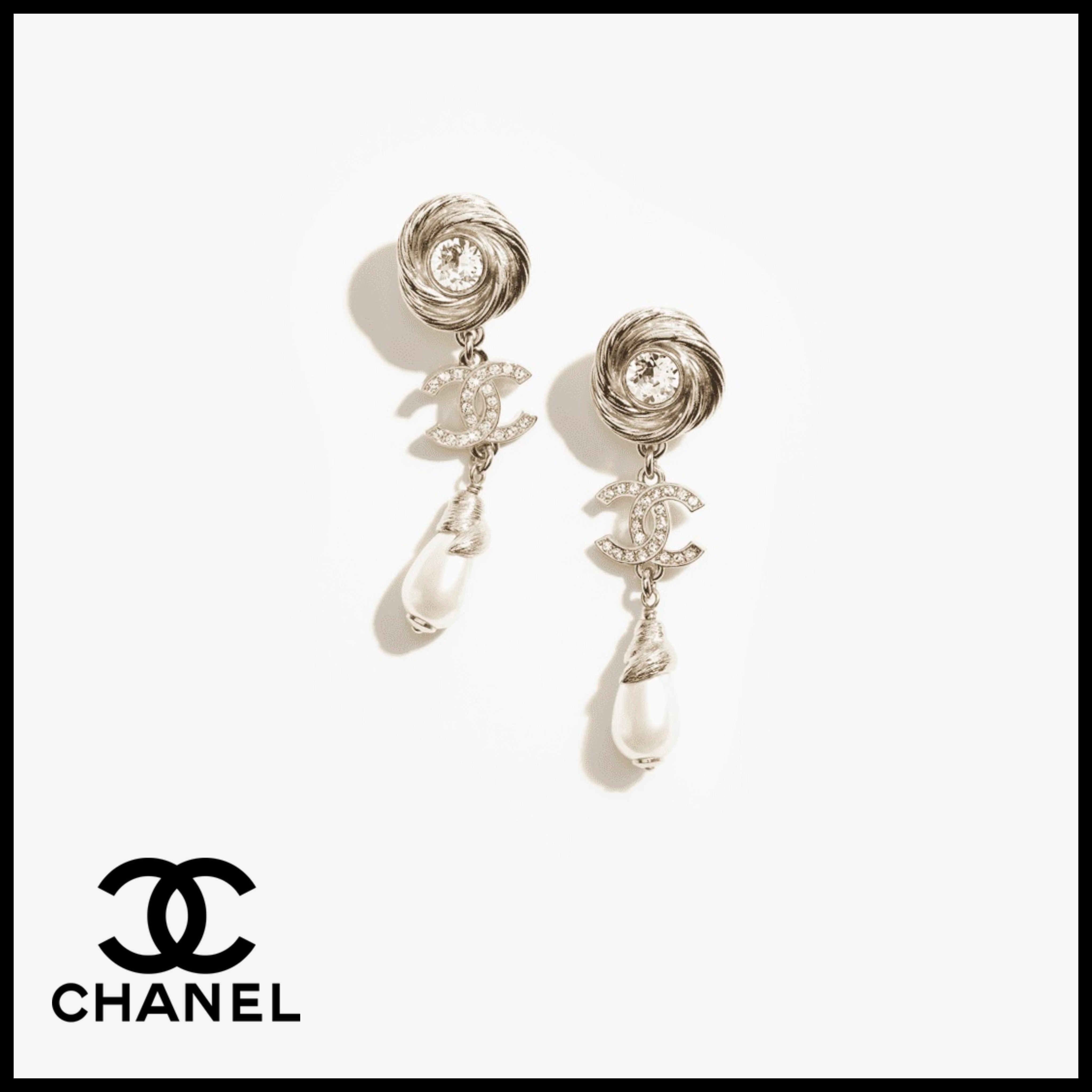 2025SS 魅力的♪【CHANEL】CCロゴ パールピアス