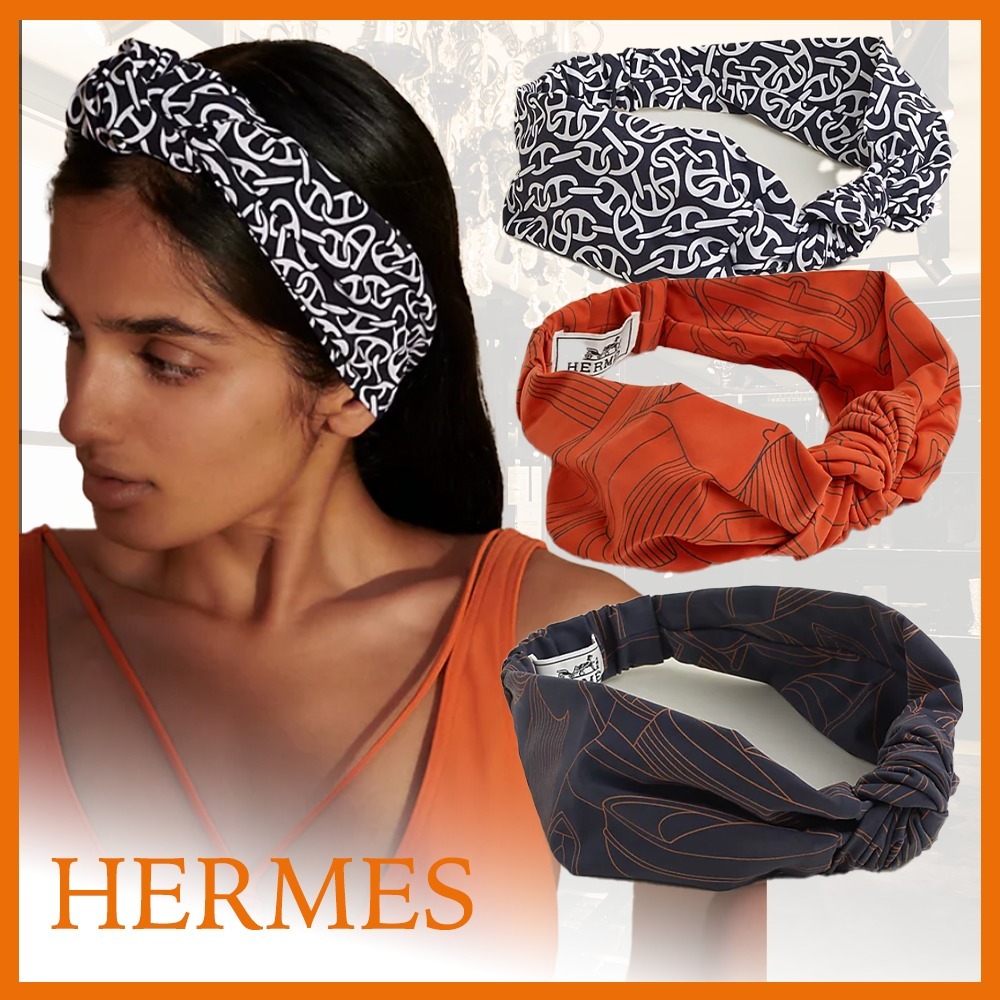 【静かな気品☆】HERMES Gabi ヘアーアクセサリー