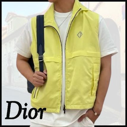 メンズDior♪重ね着がオシャレ CD ニットベスト 重ね着でおしゃれに☆】DIOR CD Diamond セーター ベスト (Dior