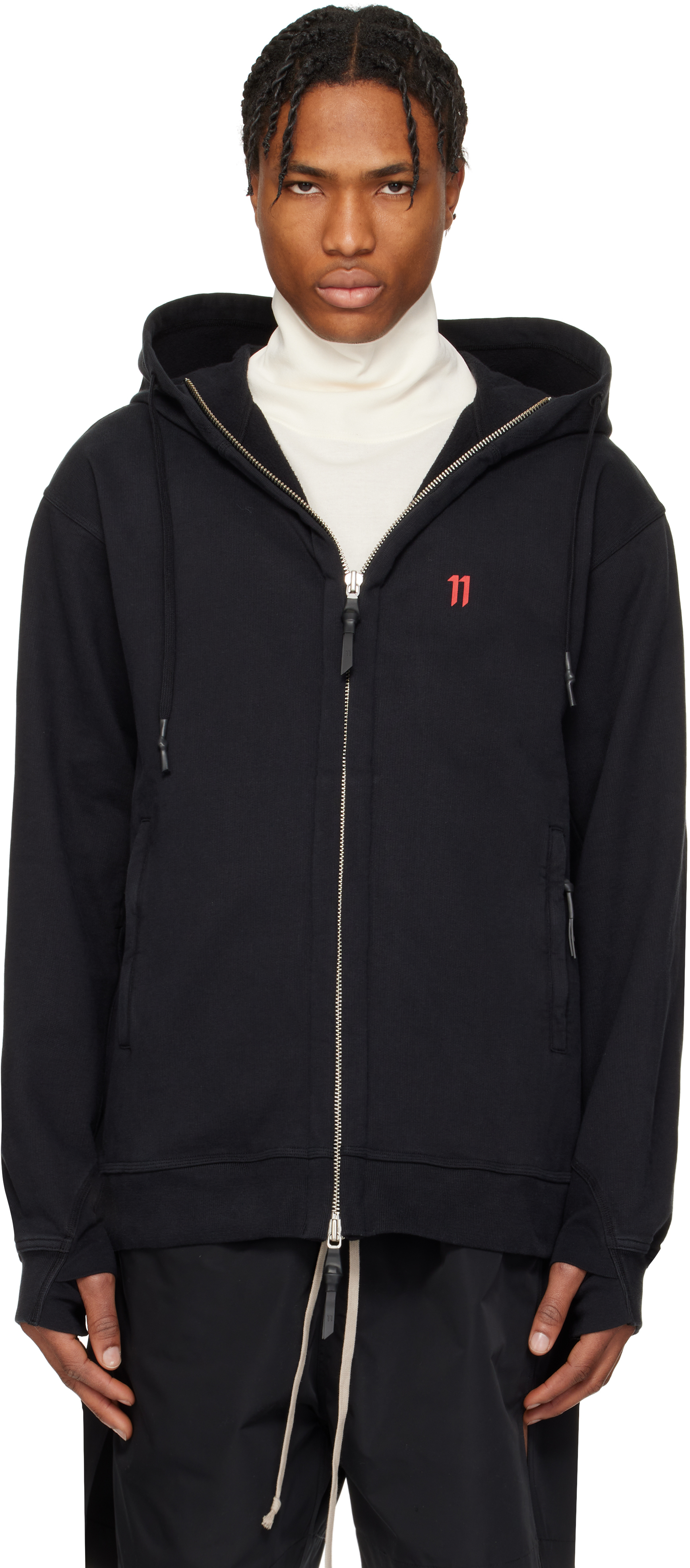 【関税込み】11 by Boris Bidjan Saberi ブラック Z5 フーディ