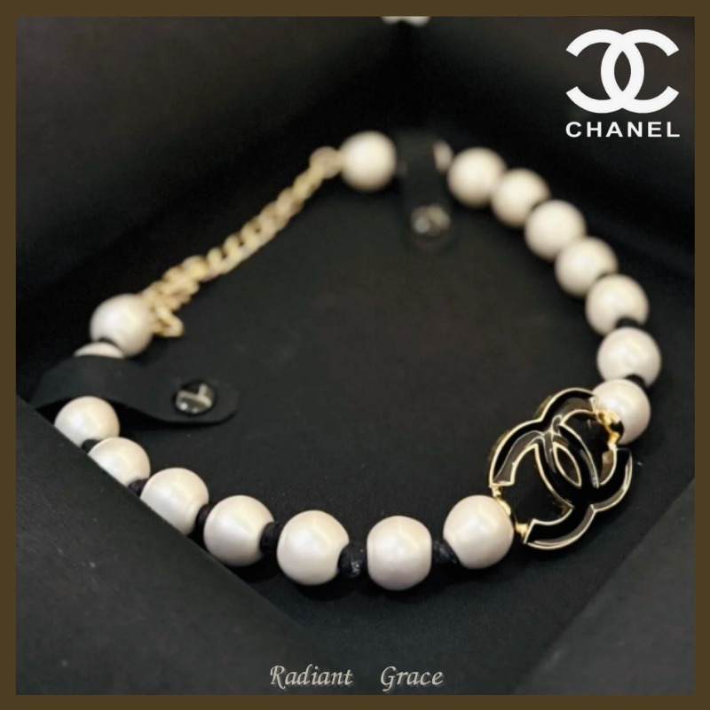 《トレンド感あふれる♪》CHANEL ネックレス CCロゴ パール