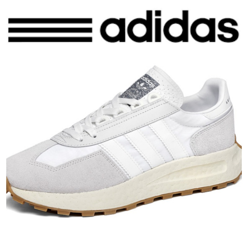 関税込◆ADIDAS H03075 RETROPY E5 白×黒 厚底スニーカー