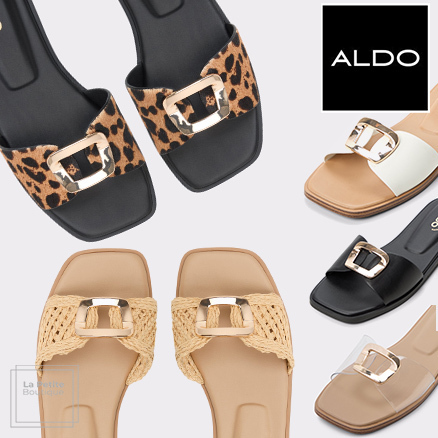 【ALDO】ポニー☆メタルオーナメント Tidella スライドサンダル